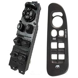 Set of Window Master Switch and Black Bezel for 2002-2009 Dodge Ram