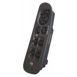2002-2009 Fully Assembled Dodge Ram Window Master Switch & Medium Slate (Gray) Bezel Set