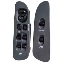 Fully Assembled Window Switch Set for 2002-2009 Dodge Ram Gray
