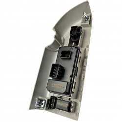 2007-2009 GMC Sierra  Window Master Switch and Gray Bezel Set Light Titanium